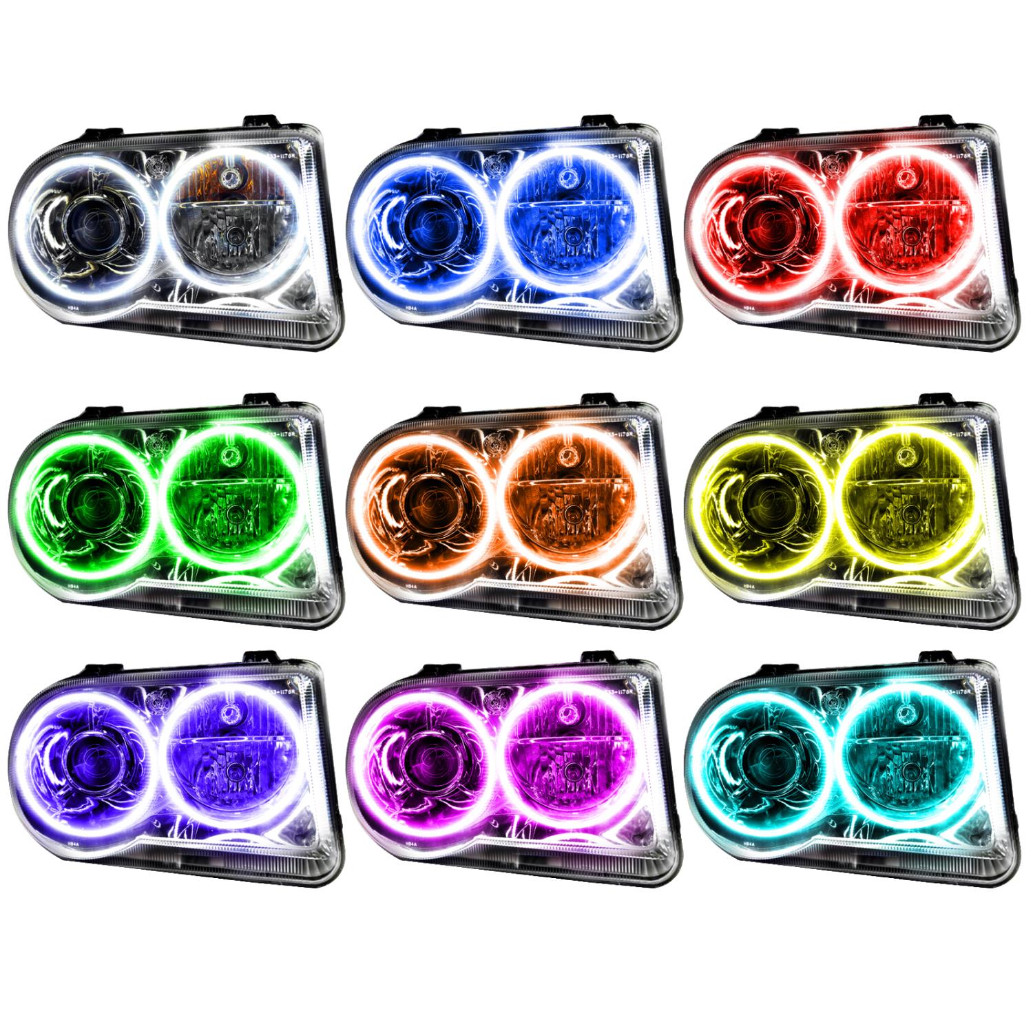 ColorSHIFT Halo Headlight Assemblies [Simple Controller] for