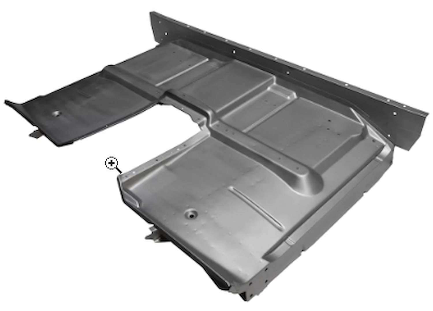 FP07-694 Cab Floor Panel Assembly for 1969-1972 Chevy Blazer, GMC Jimmy 4WD [Floor Mount Shift]