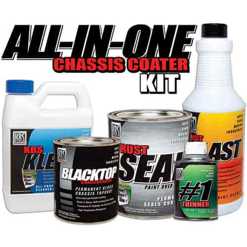 All-In-One Chassis Coater Kit Topcoat: OE Satin Black