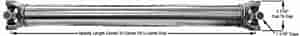 Steel Driveshaft Length: 39-1/2"