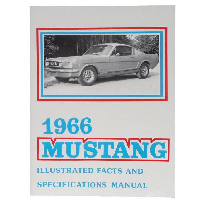 Facts and Specifications Manual for 1966 Ford Mustang