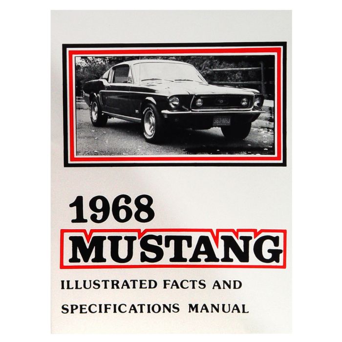 Facts and Specifications Manual for 1968 Ford Mustang