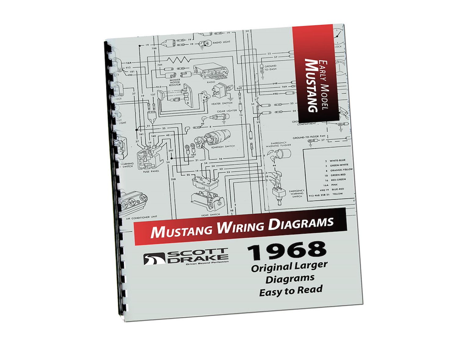 Pro Wiring Diagram Manual for 1968 Ford Mustang