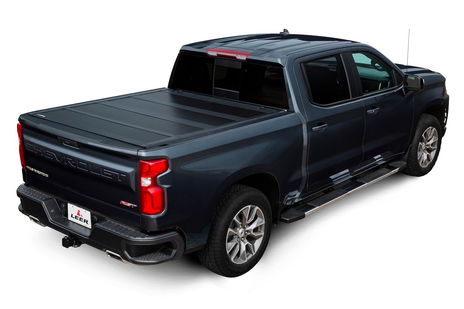 HF650M Hard Quad-Folding Tonneau Cover Fits Select Ford F-250 Super Duty, F-350 Super Duty [Bed Length: 6 ft. 9 in.]