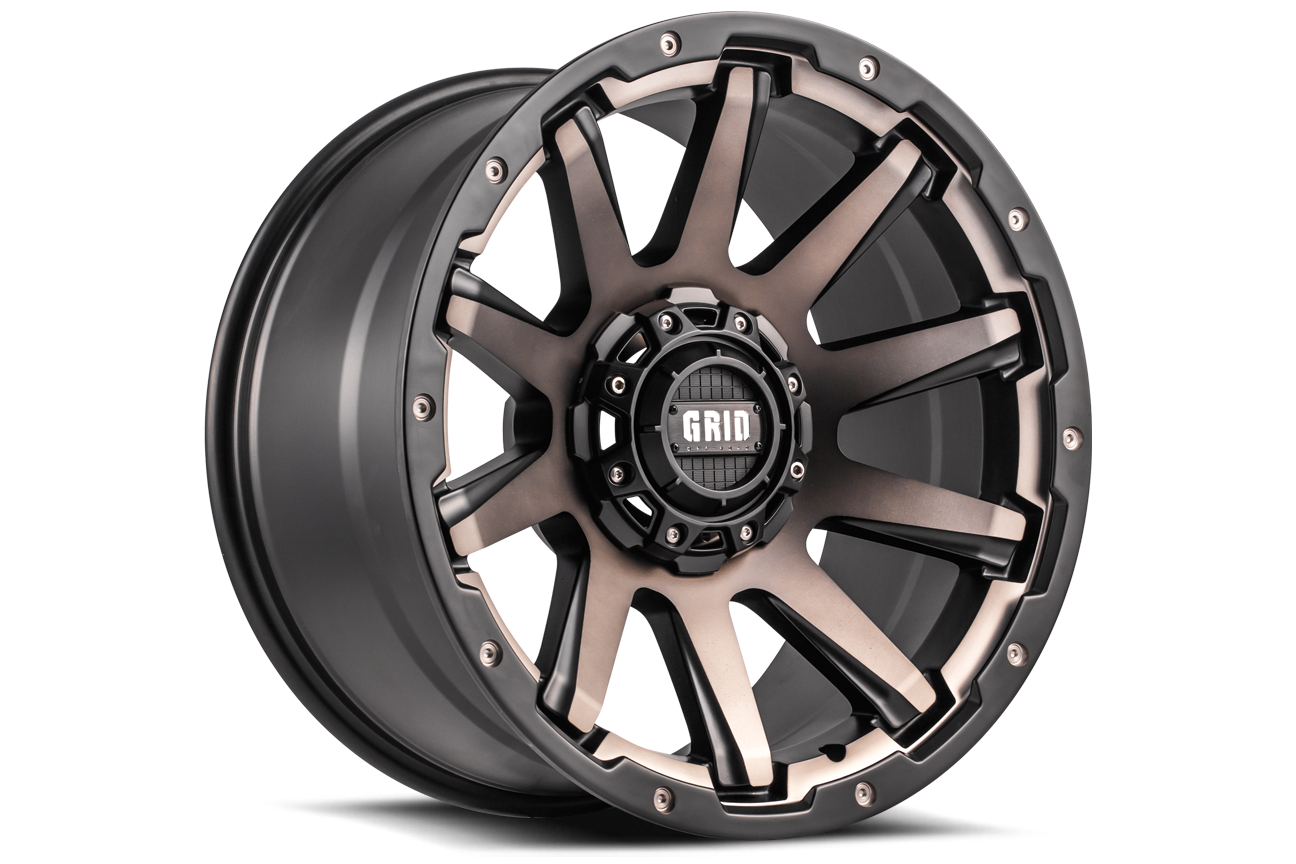 GD05-Series Wheel, Size: 20 x 10 in., Bolt Pattern: 6 x 135/139.70 mm, Offset: -25 mm [Matte BMF/Dark Tint]