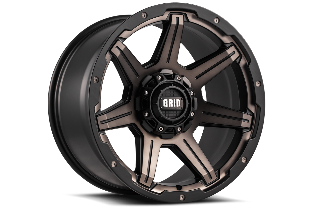GD06-Series Wheel, Size: 20 x 9 in., Bolt Pattern: 6 x 135/139.70 mm, Offset: 0 mm [Matte BMF/Dark Tint]