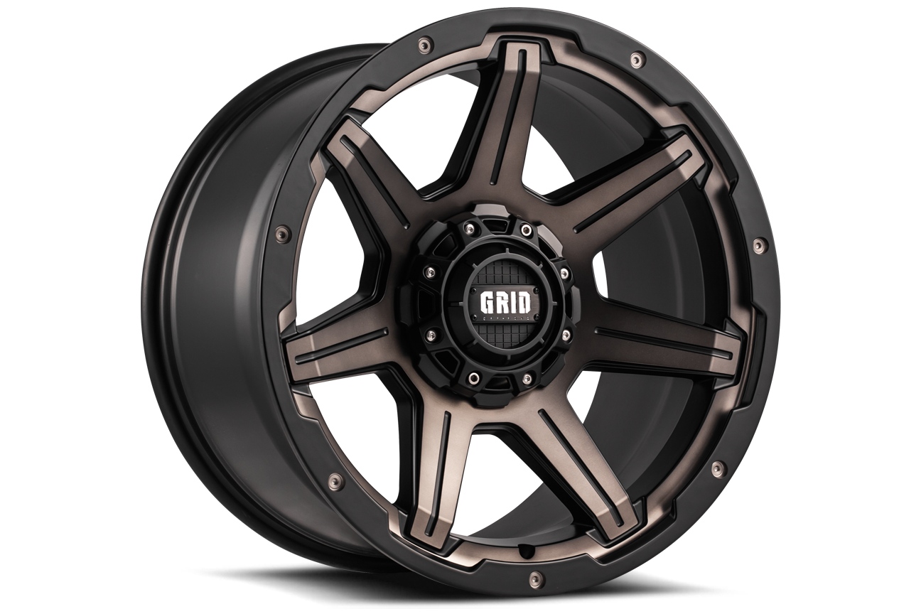 GD06-Series Wheel, Size: 20 x 9 in., Bolt Pattern: 5 x 150 mm, Offset: 0 mm [Matte BMF/Dark Tint]