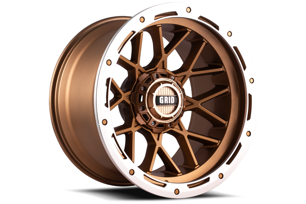 GD13-Series Wheel, Size: 22 x 12 in., Bolt Pattern: 5 x 127/139.70 mm, Offset: -44 mm [Matte Bronze/Milled]