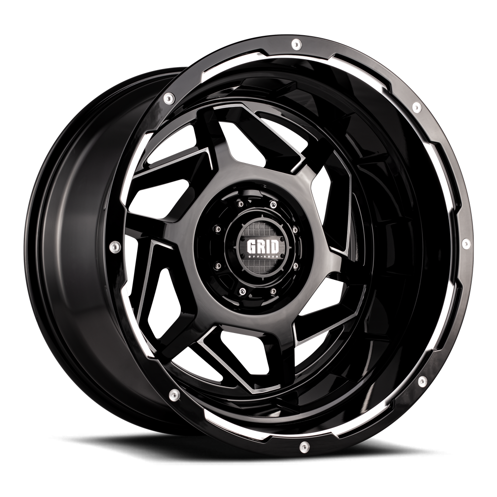GD14-Series Wheel, Size: 17 x 9 in., Bolt Pattern: 6 x 135/139.70 mm, Offset: 0 mm [Gloss Black/Milled]
