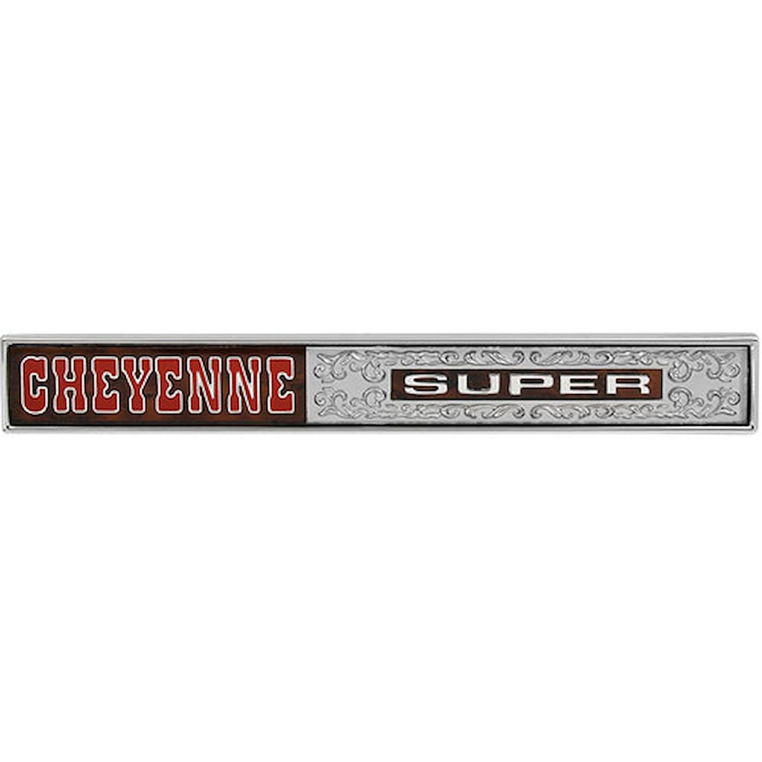 Glove Box Door Emblem 1972 Chevy Cheyenne