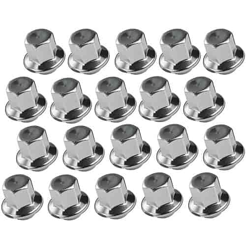 Chrome Short Shank Lug Nuts For 15" x 8" Snowflake Wheels