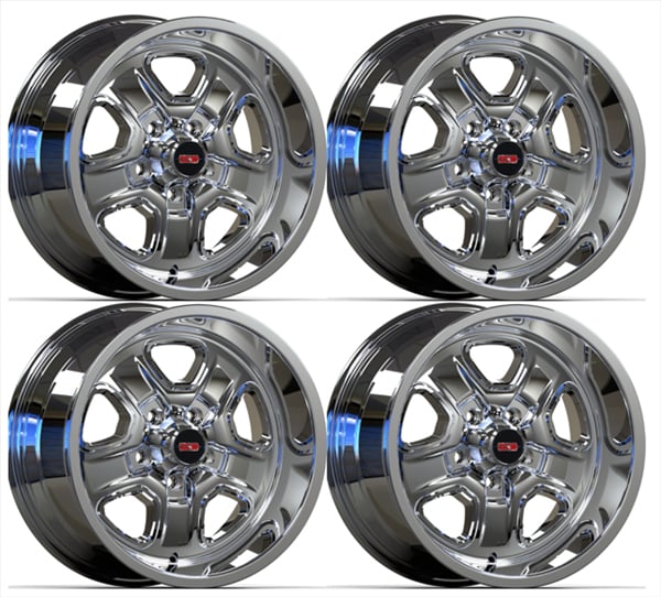 SS2WCHRSTK Super Stock II Staggered [Size: 17" x 8"/9"] Finish: Chrome