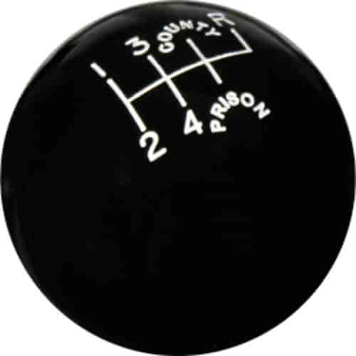 County Prison Series Shifter Knob 6 Speed w/Top Right Reverse