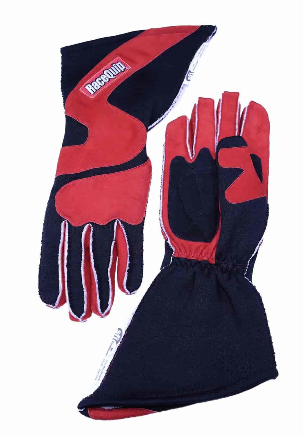 SFI-5 359 Series Outseam Long Angle Cut Driving Gloves Red/Black Large