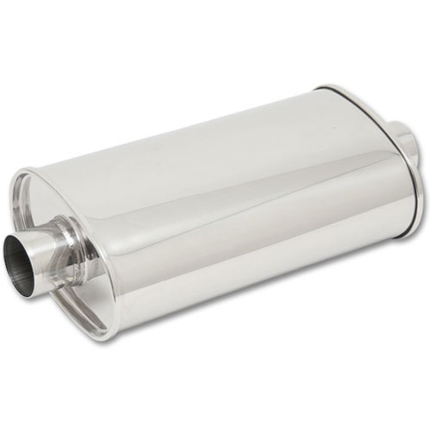 STREETPOWER Oval Muffler 2.5" Inlet/Outlet (Center-Center)