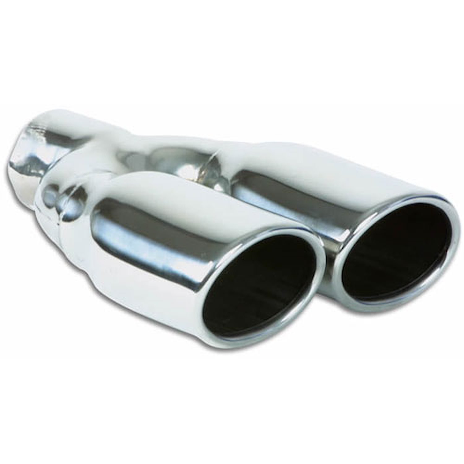 Dual 3.25" x 2.75" Oval Stainless Steel Exhaust Tip Single Wall