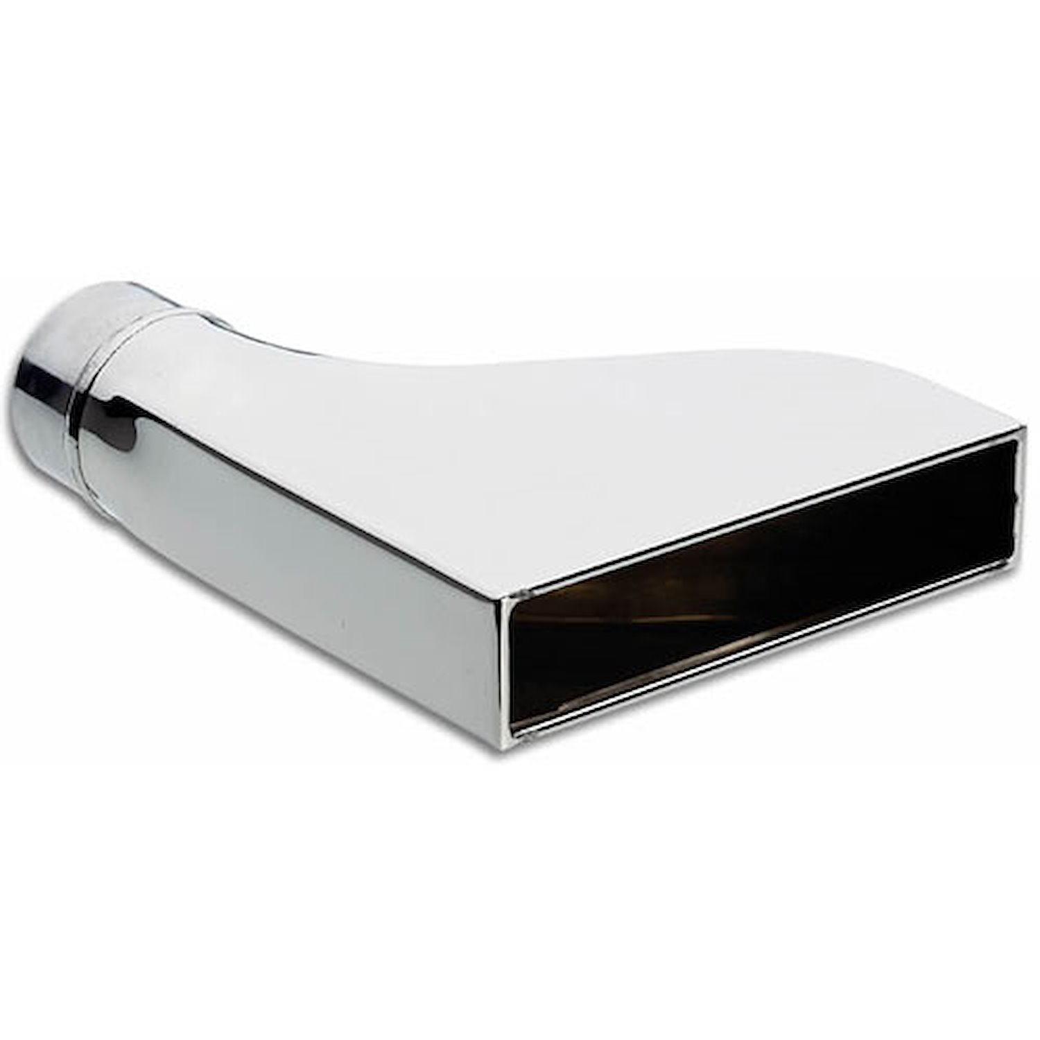 Rectangular Stainless Steel Exhaust Tip 2.25" Inlet