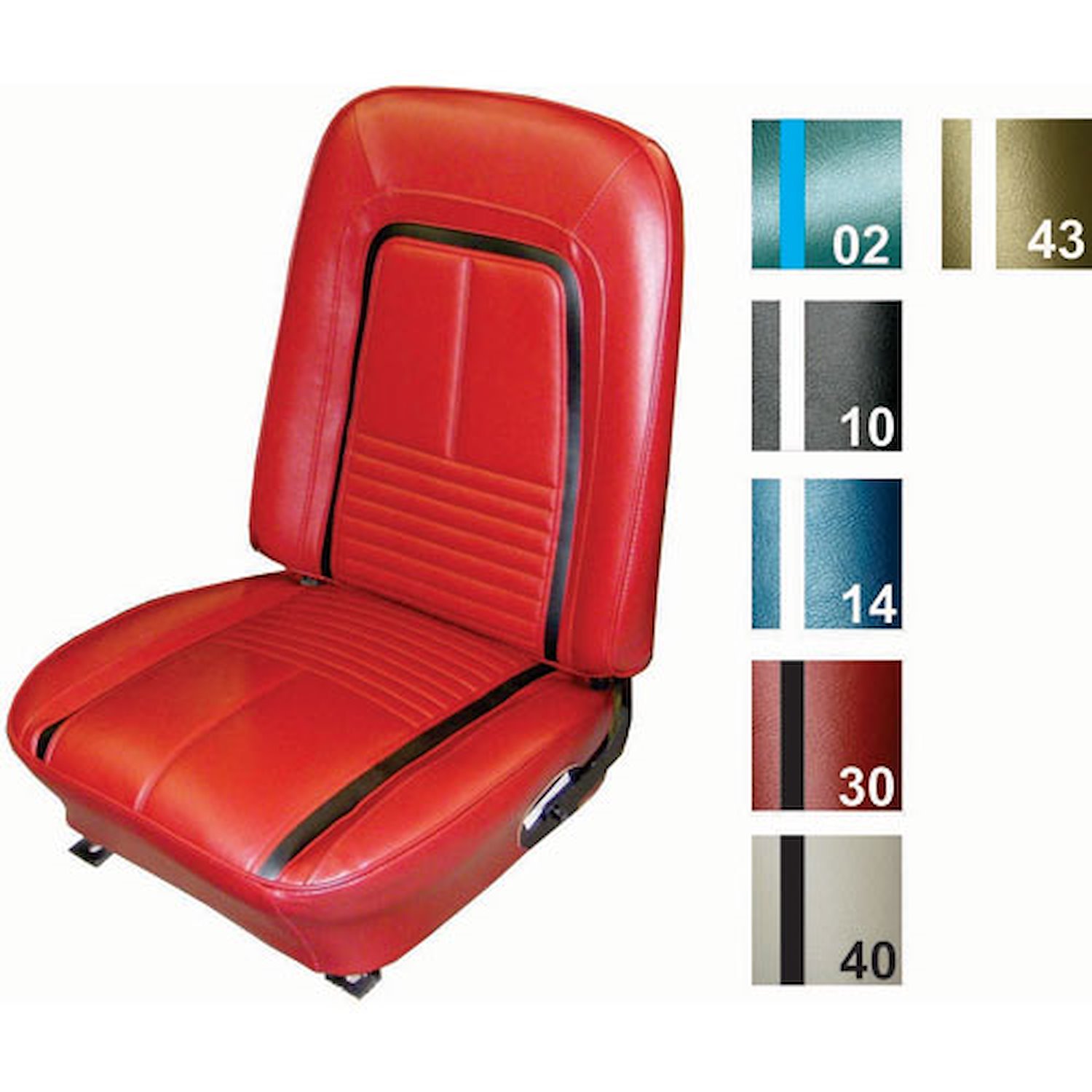 Deluxe Bucket Seat Cover 1967 Camaro