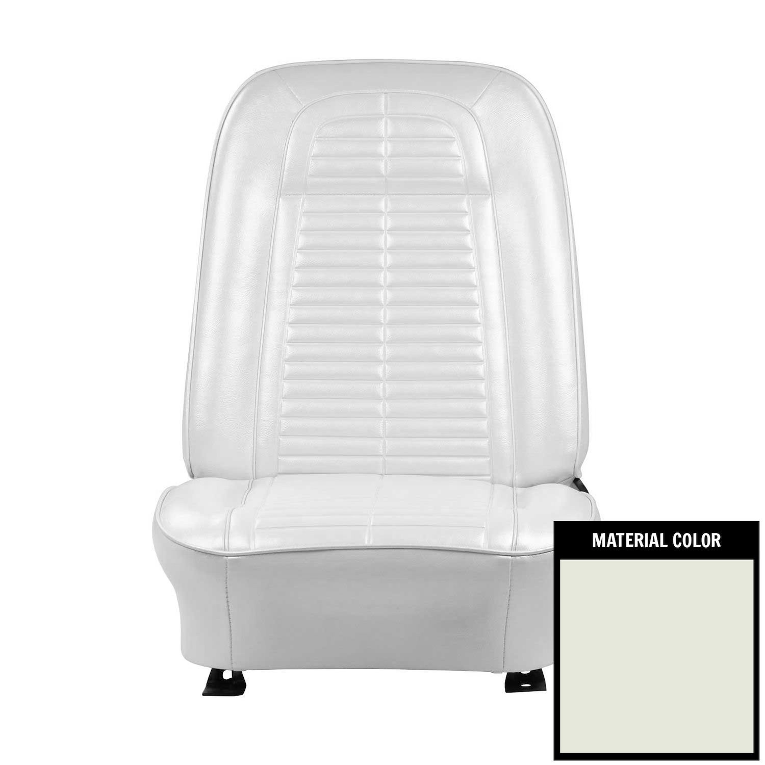 Front Bucket Seat Covers for 1967-1968 Pontiac Firebird [White]