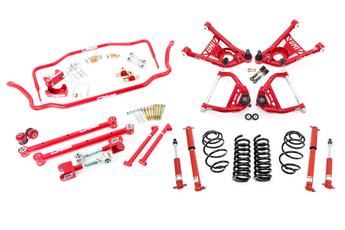 Handling Kit 1 Lowering Stage 3.5- Red 1967 GM A-Body