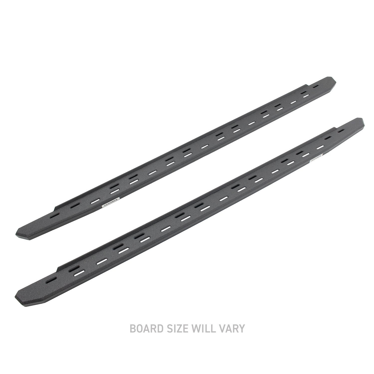 RB30 Slim Line Running Boards w/Bracket Kit Fits Select Ford F-250/F-350 Super-Duty Crew Cab [Bedliner-Coated]
