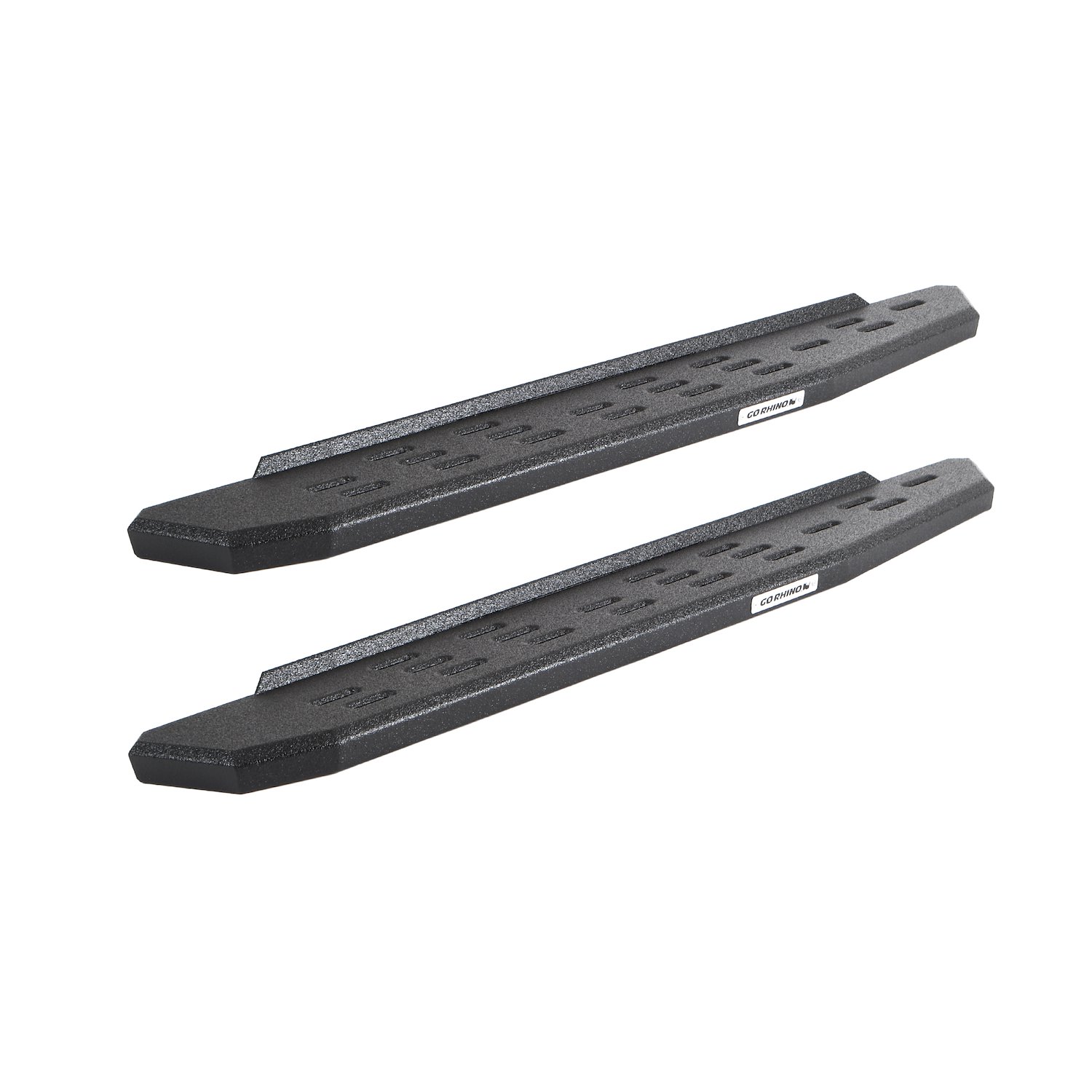 RB30 Slim Line Running Boards w/Bracket Kit Fits Select Jeep Wrangler JK [Bedliner-Coated]