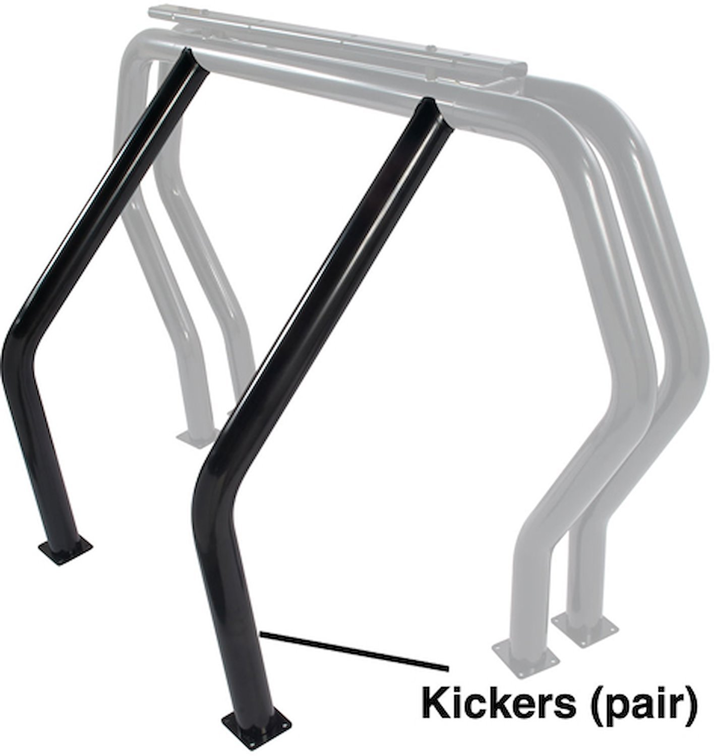 Bed Bars- Pair of Kickers 1983-11 Ford Ranger Styleside