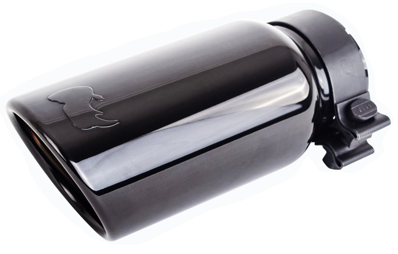 Round Exhaust Tip Black Chrome [2.750 in. x 4 in. x 10 in.]