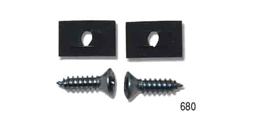 License Light Housing Screw Set for 1957 Chevy Tri-Five Nomad & Wagon