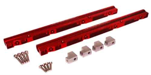 LSX Billet Fuel Rail LS1/LS6 Red without Fittings