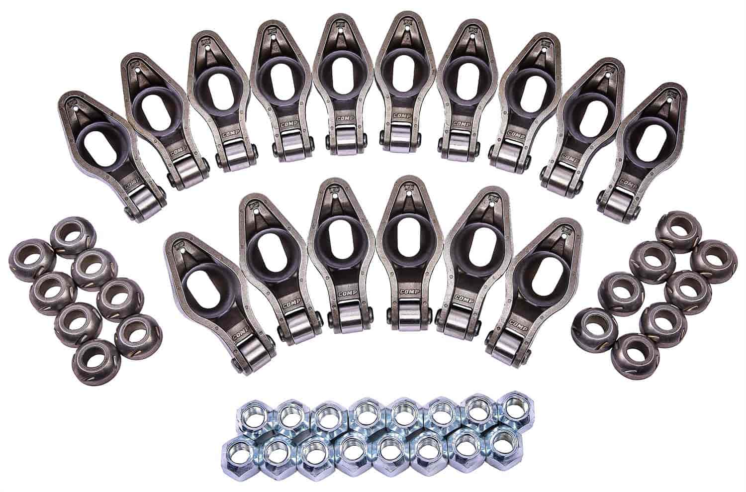 Comp Cams 1417-16: Magnum Roller Rocker Arms for Chevy Small Block 265-400  V8, 200-262 V6 | 3/8" Stud | Set of 16 - JEGS