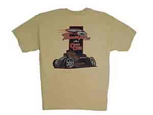 T-SHIRT THUMPR ROD TAN SMALL