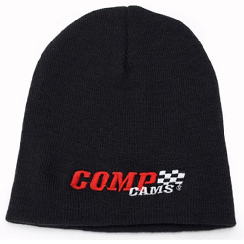 Black Beanie Cap Full Color Comp Cams Embroidered