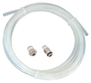 CO2 Line Kit Includes 1/4" diameter 10" long line & 1/4" NPT to 1/4" and 1/8" NPT to 1/4" quick-release fittings