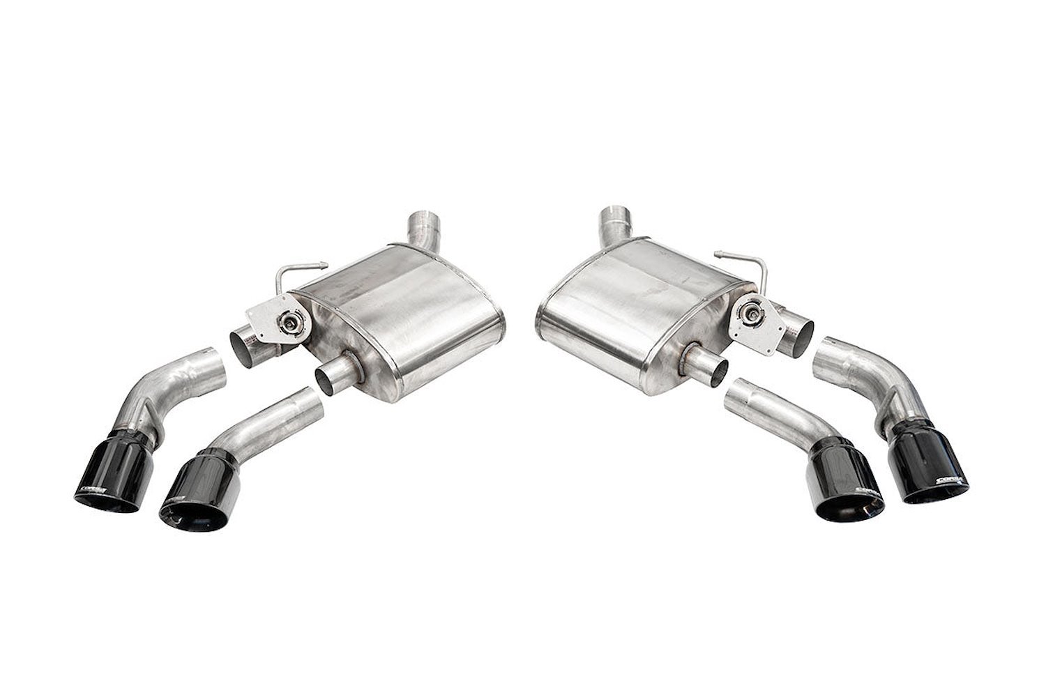 Active Valve (NPP) Axle-Back Exhaust System Fits Select Chevy Camaro SS, ZL1 6.2L - Quad Black Tips