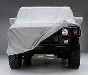 Custom Fit Car Cover WeatherShield HD Gray w/Side Steps/Rack/Light Bar 2 Mirror Pockets Size T3