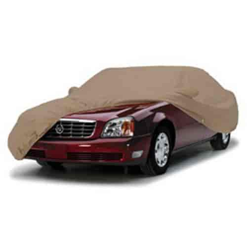 Custom Fit Car Cover Block-It 380 Taupe w/Rear Spare 2 Mirror Pockets Size T1