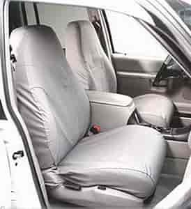 SeatSaver; Custom Seat Cover; Polycotton; WaterProof; Gray; w/Bucket Seat; w/Adjustable Headrest; Se