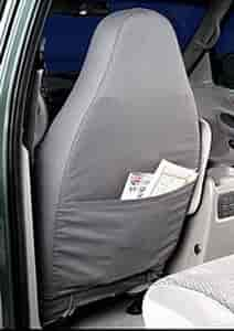 SeatSaver Custom Seat Cover Polycotton Misty Gray w/40/20/40 High Back Bench Seat