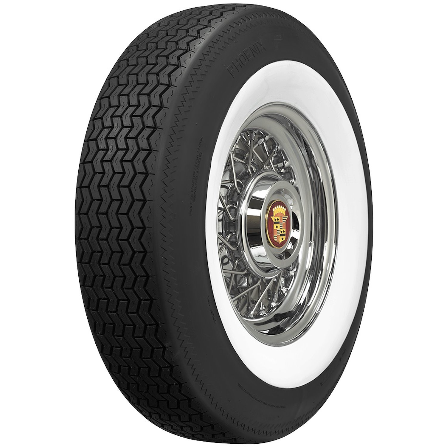 629770 Tire, Phoenix, 2.50-Inch Whitewall, 205R15