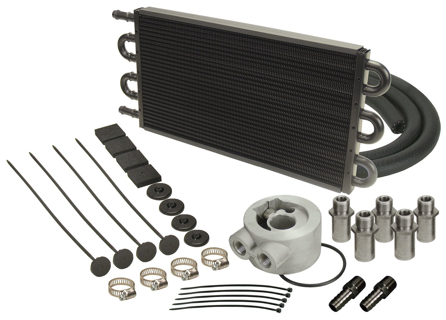 Universal Oil Cooler Kit - Radiator, Hoses and Sandwich Plate