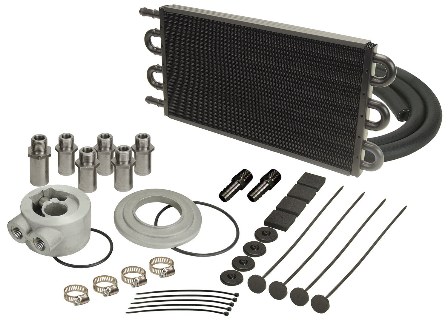 Engine Oil Cooler With Sandwich Adapter Kit Tube