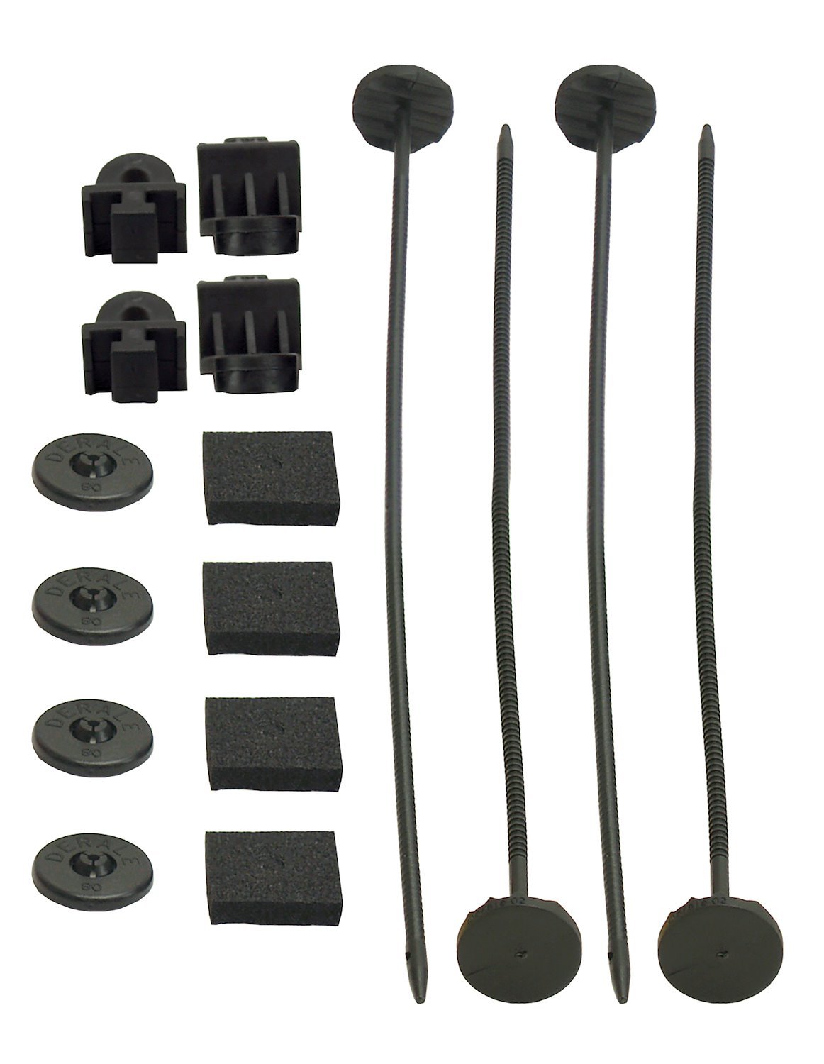 Electric Fan Mounting Kit Plastic Rods & Pads