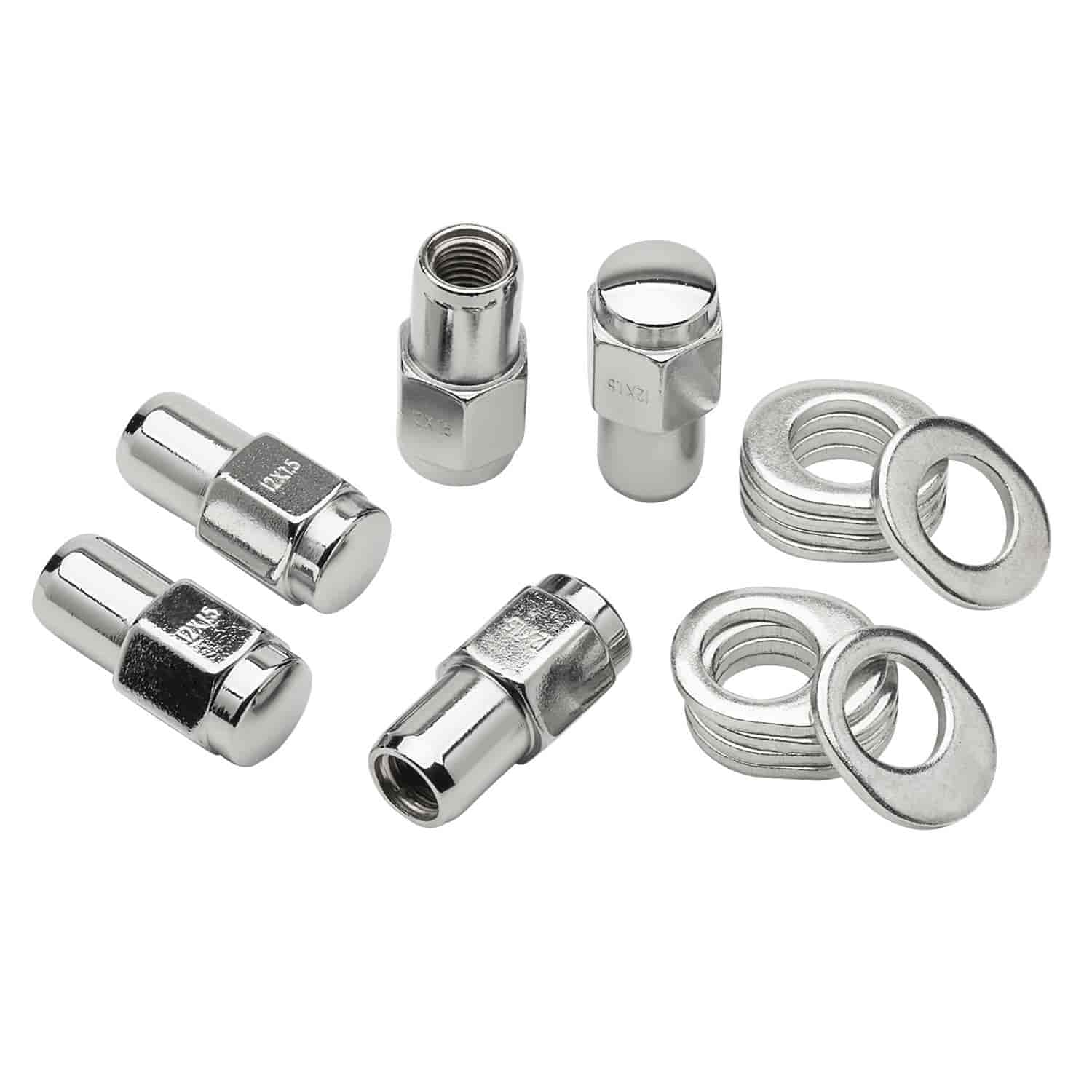 Lug Nuts with Center & Offset Washers 12mm-1.5" RH Thread