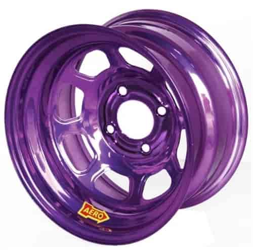 36 Series 13" x 7" AEROBrite Purple Chrome Spun-Formed Race Wheel