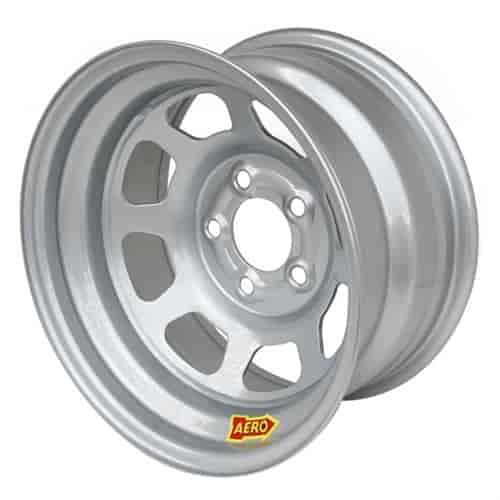 50 Series 15" x 7" Silver Roll-Formed Race Wheel