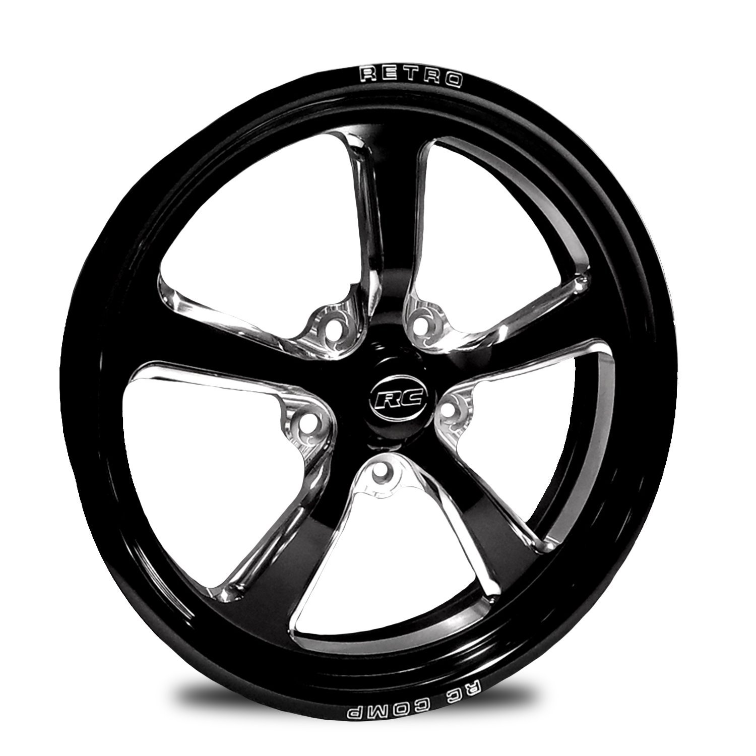 CS174531-10E Retro Eclipse Front Wheel [Size: 17" x 4.50"] Black Anodized w/ Machined Accents