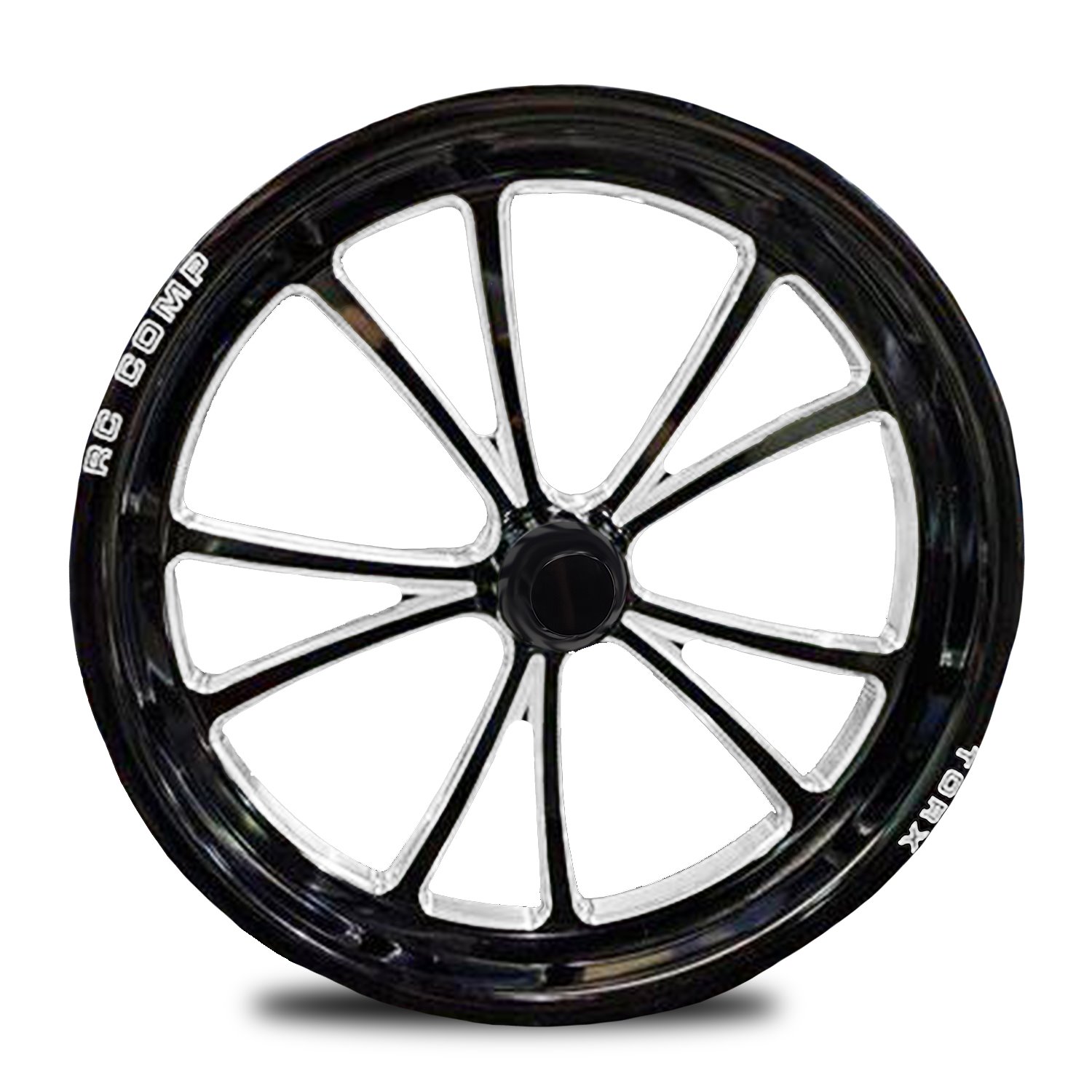 CS53504-01E Torx Eclipse Spindle-Mount Front Wheel [Size: 15" x 3.50"] Black Anodized w/ Machined Accents