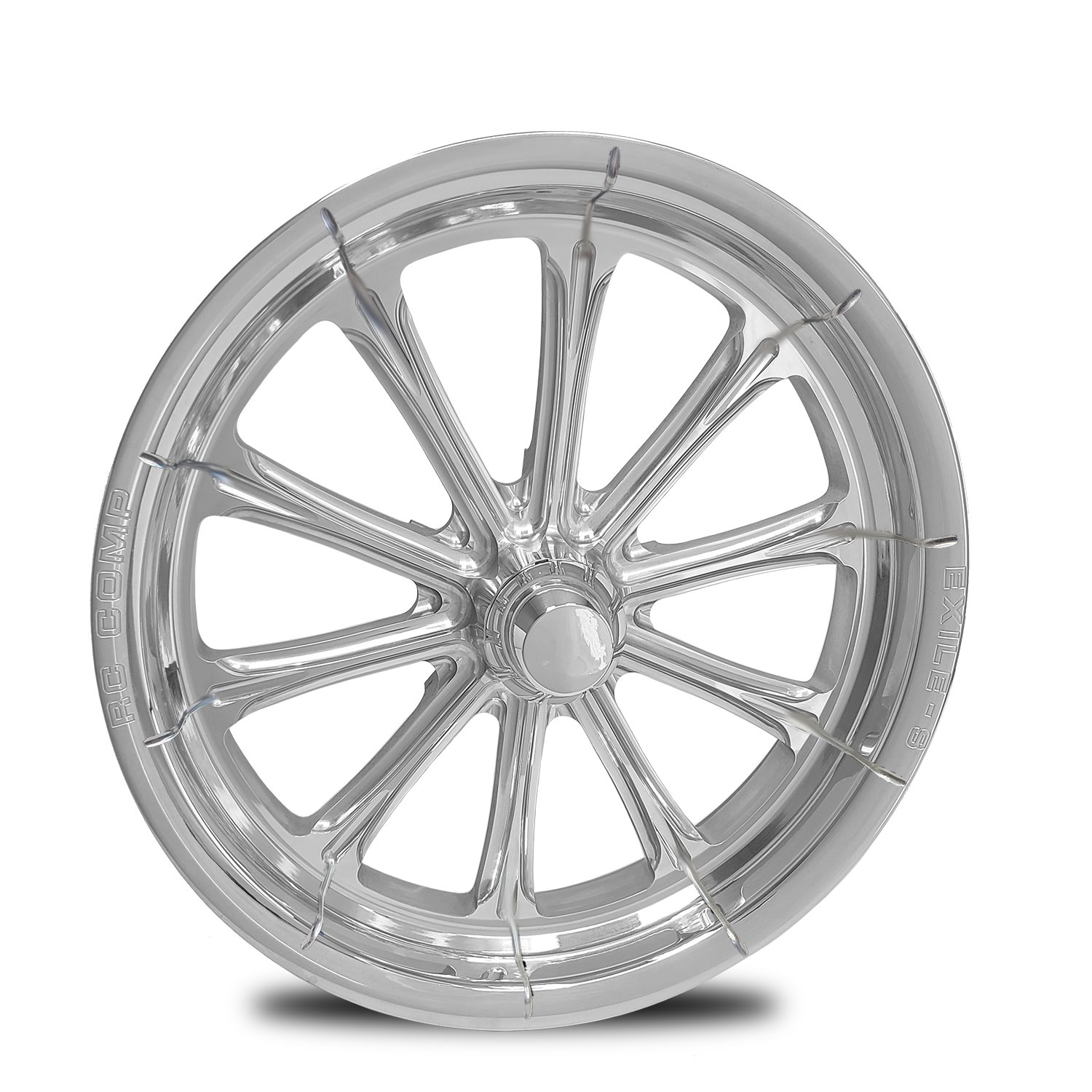 CS53504-02P Exile Polished Spindle-Mount Front Wheel [Size: 15" x 3.50"] Polished