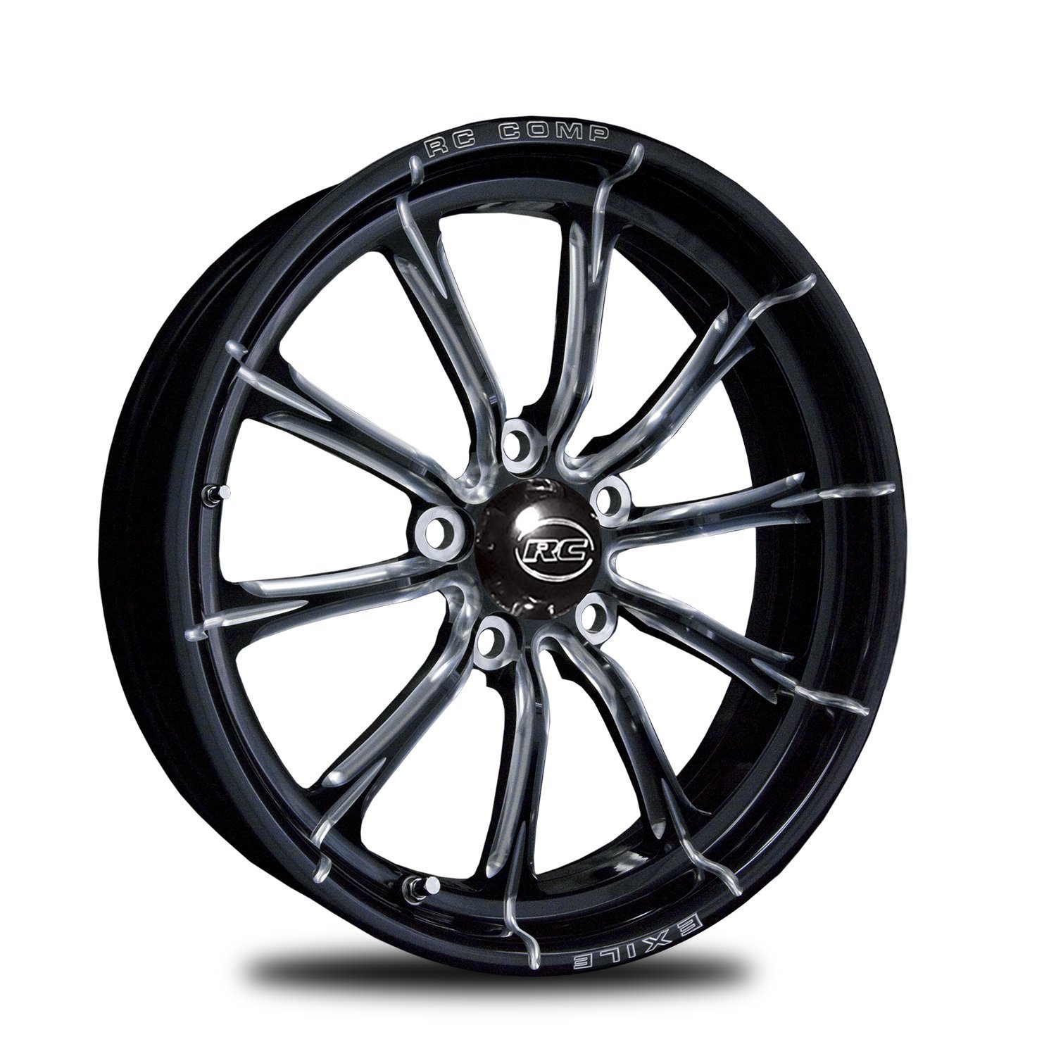 CS53511-02E Exile Eclipse Front Wheel [Size: 15" x 3.50"] Black Anodized w/ Machined Accents